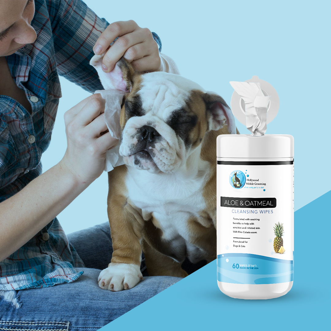 Premium Oatmeal and Aloe Wipes for Pets