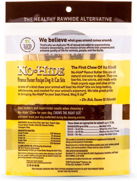 No-Hide peanut Butter recipe dog and cats 10 Stix
