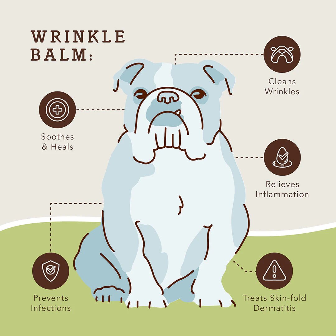 Natural Dog Company Wrinkle Balm Travel Stick 0.15 - Go Hollywood Grooming