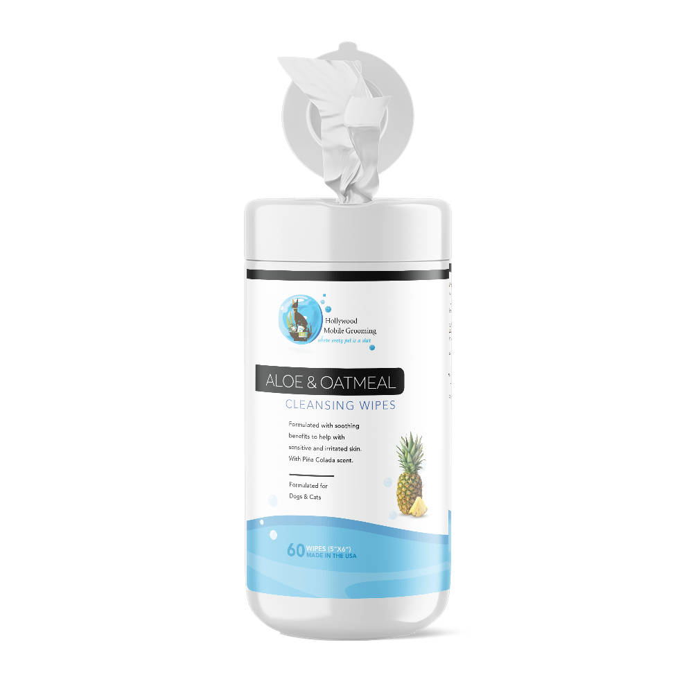 Premium Oatmeal and Aloe Wipes for Pets