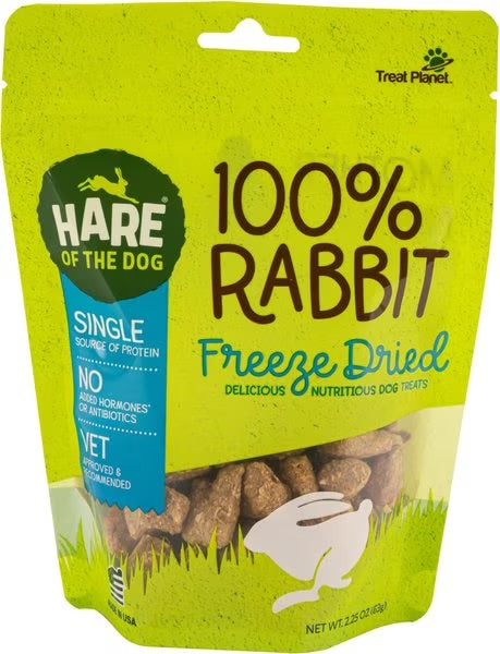 Treat Planet Freeze Dried Rabbit Meat Treat for Dogs 2.25oz