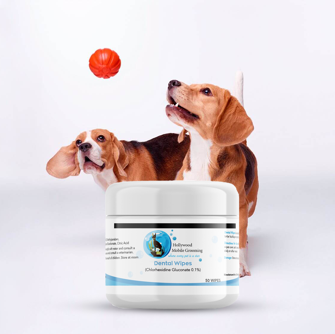 Hollywood Grooming Premium Dental Wipes for Pets