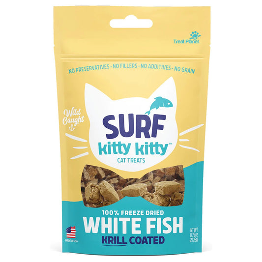 Treat Planet Frees Dried White Fish treats for Kitties/Cats .75Oz