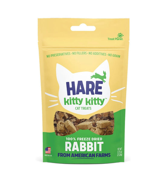 Treat Planet Frees Dried Rabbit treats for Kitties/Cats .75Oz