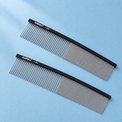 Hollywood Grooming Stainless Steel Pet Comb Can Clean Fur, Dog Grooming Comb With Round T