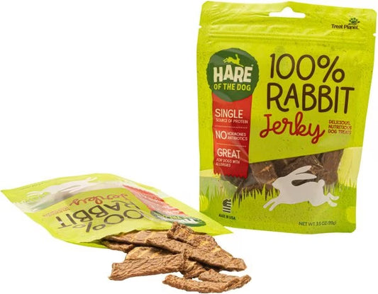 Treat Planet  !00% Rabbit Jerky for Dogs 2.25 Oz