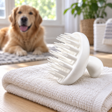 Woof Woof Pets Bath Brush Silicon Scalp Massager, Elevate Your Pet's Grooming Experience!