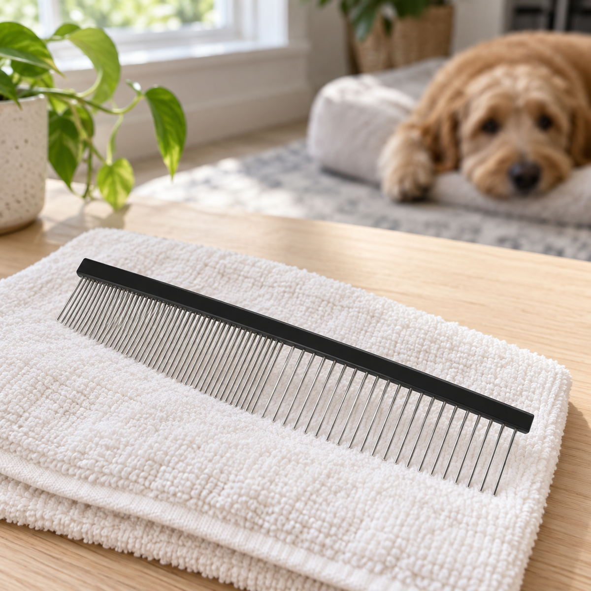 Hollywood Grooming Moon Facial Comb, Expert Grooming Tool for Pet Care