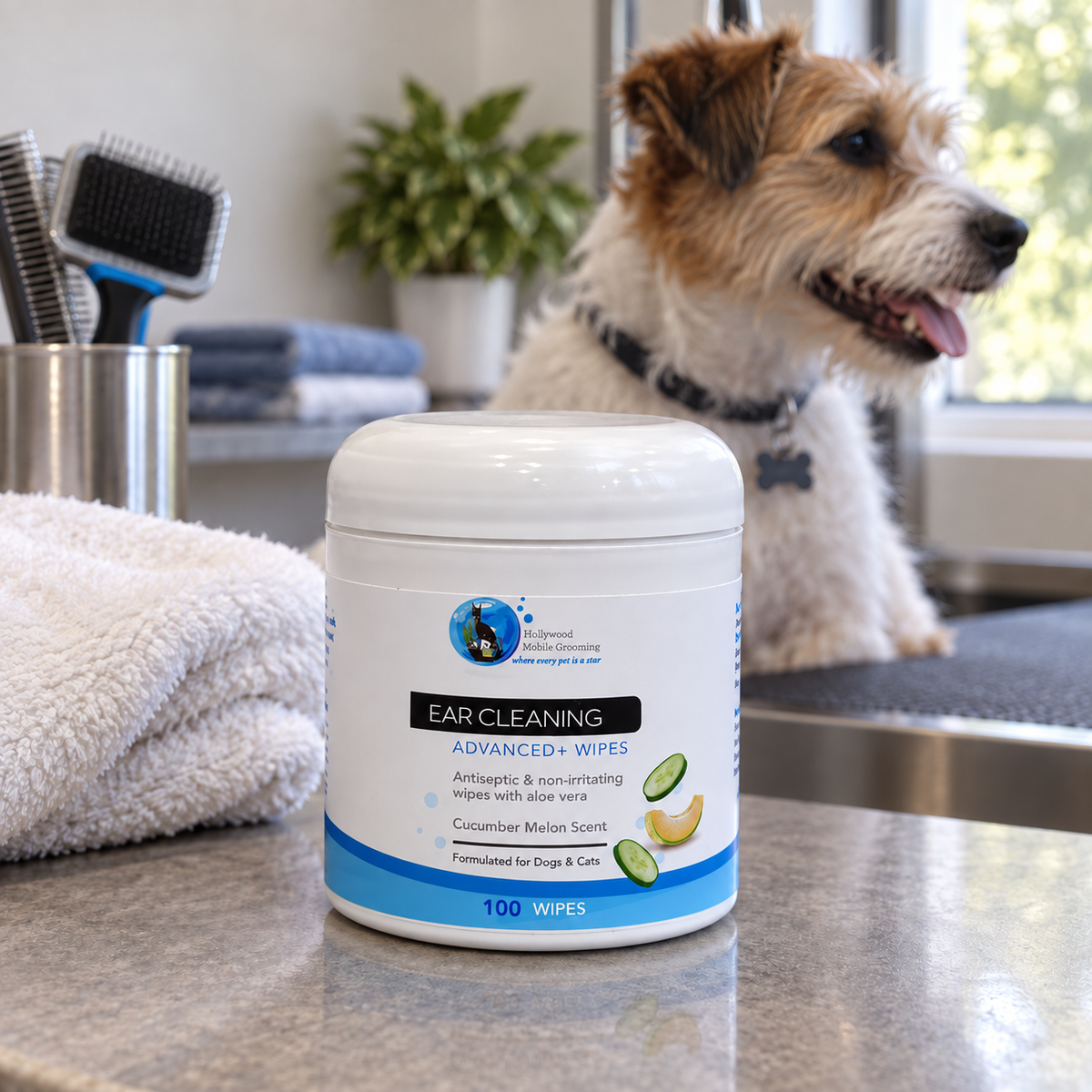 Hollywood Grooming Advanced Ear cleaner wipes 100 count