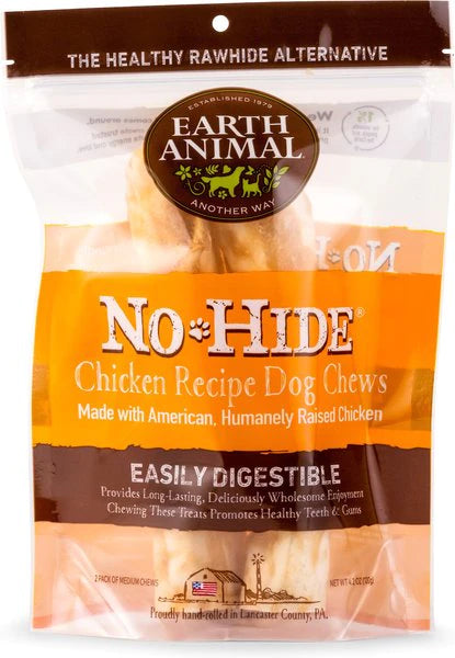 No-Hide Chicken recipe dog chews 2 Chews