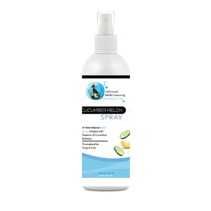 Hollywood Grooming Cucumber and Melon Pet Spray, Refreshing and Soothing Solution - Go Hollywood Grooming