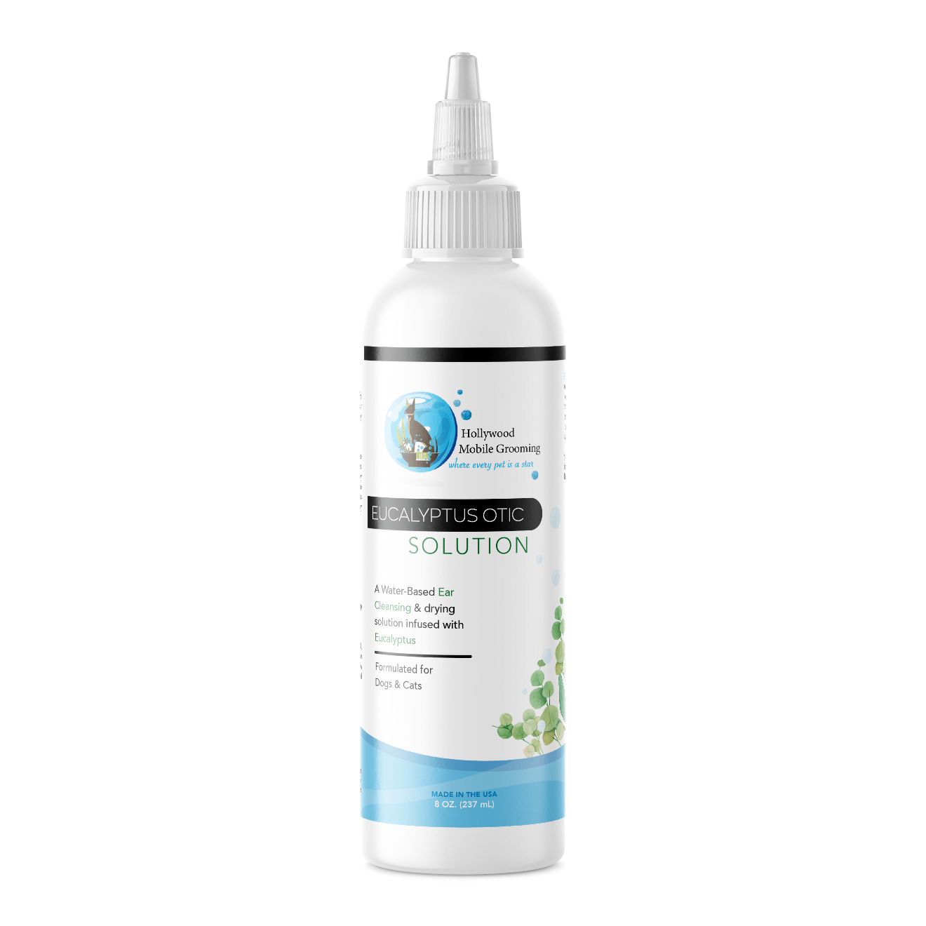 Hollywood Grooming Eucalyptus Ear Cleaning Solution for pets - Go Hollywood Grooming