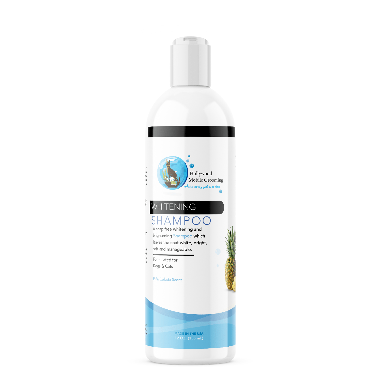 Hollywood Grooming Soap Free Whitening Shampoo 12 Oz - Go Hollywood Grooming