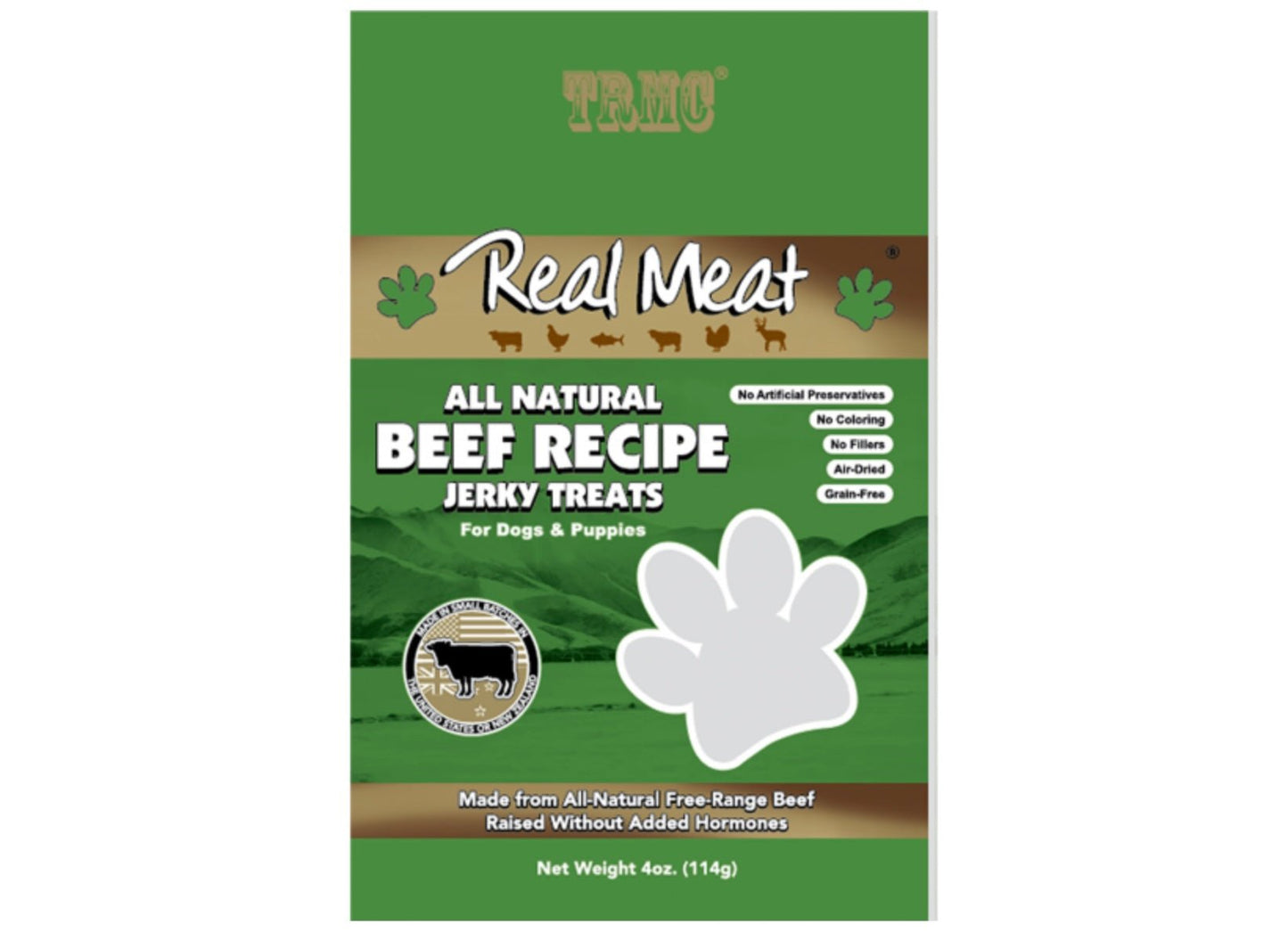 Real Meat Beef Recipe Jerky Treats 4oz - Go Hollywood Grooming