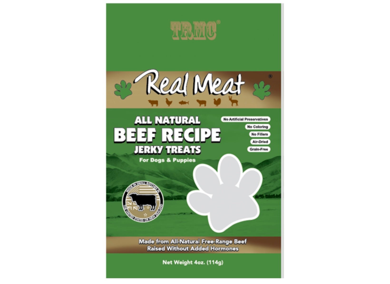 Real Meat Beef Recipe Jerky Treats 4oz - Go Hollywood Grooming