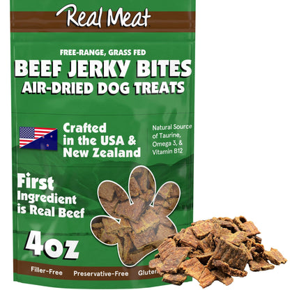 Real Meat Beef Recipe Jerky Treats 4oz - Go Hollywood Grooming