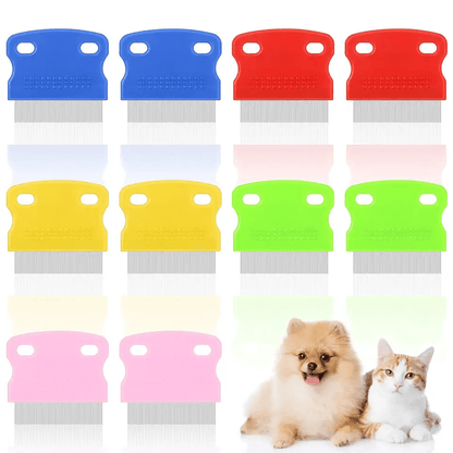 Woof Woof Dog Cat Flea Comb, Pet Tear Stain Remover Comb - Go Hollywood Grooming