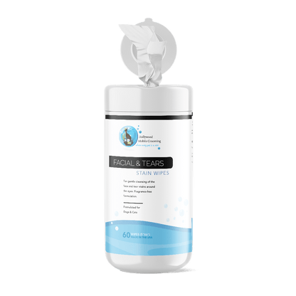 Hollywood Grooming Facial and Tear Stain Wipes for Pets Effective Stain Removal Solution 60 count - Go Hollywood Grooming