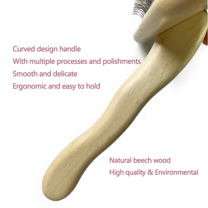 Hollywood Grooming Soft Pin Bamboo Slicker Brushes for Pet - Go Hollywood Grooming