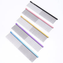 Hollywood Grooming Stainless Steel Pet Comb Can Clean Fur, Dog Grooming Comb With Round T - Go Hollywood Grooming